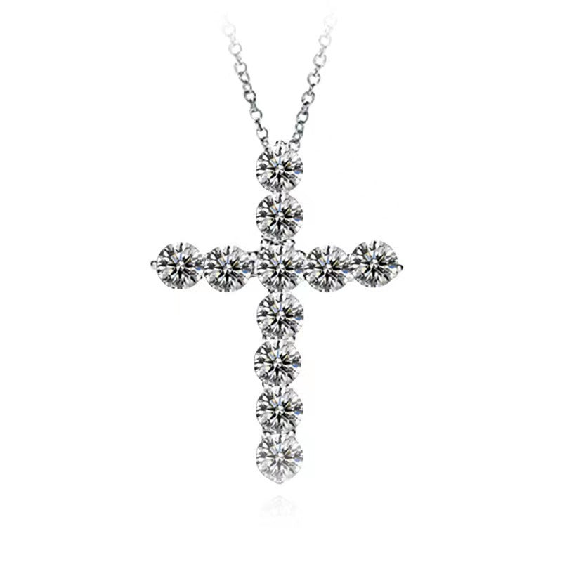 Wholesale Cross Platinum Plated Copper Necklaces